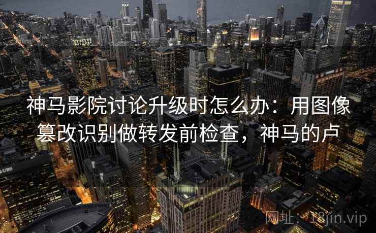 神马影院讨论升级时怎么办：用图像篡改识别做转发前检查，神马的卢