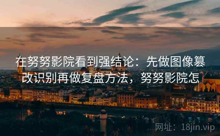 在努努影院看到强结论：先做图像篡改识别再做复盘方法，努努影院怎