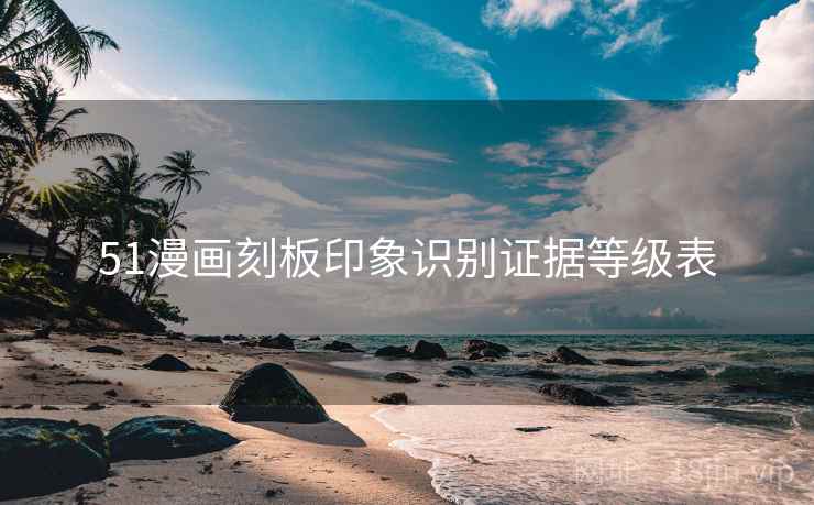 51漫画刻板印象识别证据等级表