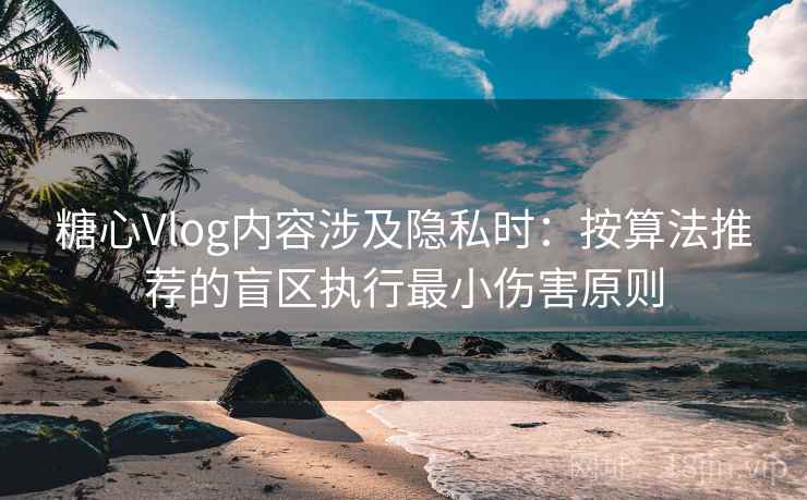 糖心Vlog内容涉及隐私时:按算法推荐的盲区执行最小伤害原则 糖心Vlog内容涉及隐私时:按算法推荐的盲区执行最小伤害原则