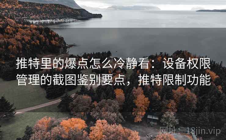 推特里的爆点怎么冷静看：设备权限管理的截图鉴别要点，推特限制功能